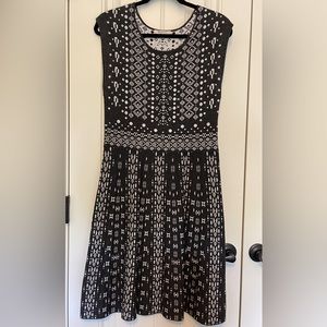 41 Hawthorn sweater dress, size large, gray and white